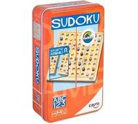 Cayro - Scatola di metallo Sudoku - Gioco di logica 9x9, 81 pezzi, 18x18x1,2 cm - 1 giocatore