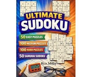 Sudoku - Large Print - Easy, Medium and Hard + Samurai Sudoku: Large Print Sudoku - All Levels