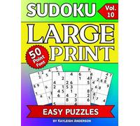 SUDOKU Large Print Puzzle Book 50-Point Font EASY-Vol. 10: 50 Eye-Friendly Puzzles | Thoughtfully Designed for Anyone with Low vision or Other ... per page | Extra-Large Clear BOLD Font