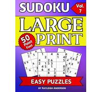 SUDOKU Large Print Puzzle Book 50-Point Font EASY-Vol. 7: 50 Eye-Friendly Puzzles | Thoughtfully Designed for Anyone with Low vision or Other ... per page | Extra-Large Clear BOLD Font