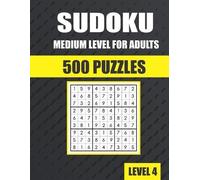Sudoku Lovers Sudoku Medium Level for Adults 500 Puzzles (Tascabile)