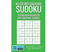 Sudoku Mania Killer Anti Diagonal Sudoku (Tascabile)