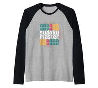 Sudoku Master Rompicapo Puzzle Game Maglia con Maniche Raglan