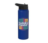 Sudoku Master Rompicapo Puzzle Game Stainless Steel Insulated Water Bottle