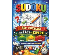 Sudoku Masterclass: A book with 50+ sudoku puzzles with Increasing Difficulty level| Suitable for all ages | 9 x 9 and 12 x 12 options | 6 x 9 inch book