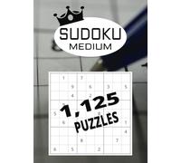 SUDOKU MEDIUM: 1,125 Puzzles | Brain Teaser | Fun