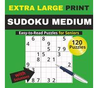 Sudoku Medium - Extra Large Print Puzzle Book (8.5 x 8.5in): Readable Sudoku Puzzles for Seniors & Adults, One Game Per Page - Boost Brain Power with Medium-Level Fun