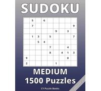 Sudoku Medium Puzzle Book: 1500 Medium Level Sudoku Puzzles | Large Print Grids | Brain Training & Logic Puzzles for Adults