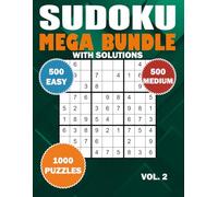 Sudoku Mega Bundle Vol. 2: 1000 Easy to Medium Puzzles