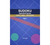 SUDOKU OpenGrid: Level 1: Easy - 100 Puzzles
