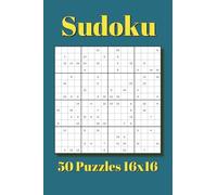 Sudoku Pocket Size Puzzle Book: 50 Puzzles, 16x16 Grid Size | 4x6 inches, 80 pages | for Vacations, Holidays, and Travel