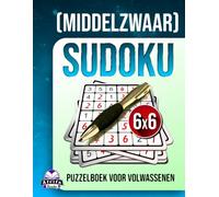 Sudoku-puzzelboek voor volwassenen (middelzwaar): 200 dagelijkse hersentrainingsspelletjes met grote letters voor senioren, evenwichtige moeilijkheidsgraden: Stressvrije puzzels, rastergrootte 6x6