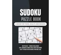 SUDOKU PUZZLE BOOK: 180 Puzzles + Bonus Challenges | Easy, Medium & Hard Levels with Solutions | Easy to Read in 6x9 Inches Portable Size
