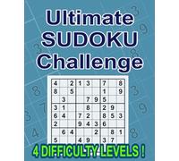 Sudoku Puzzle Book: 180 Puzzles with 4 Difficulty Levels and Solutions Included for Adults | 7,5” x 9,25”