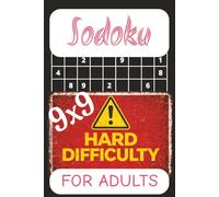 Sudoku Puzzle Book For Adults - Hard Difficulty | 9x9 Grids | 6" x 9" Portable Edition: Sudoku with Easy to Read Print | 6x9 inches, 110 pages | 50+ ... ... Gift for Vacation, Holiday and Free Time