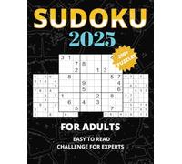 Sudoku Puzzle Book for adults - Hard & With Full Solutions: Easy to Read - Challenge for Experts