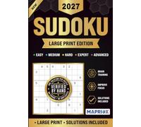 Sudoku Puzzle Book for Adults: Premium Easy to Advanced Sudoku Puzzles | Large Print with Solutions | Brain Games for Adults & Seniors