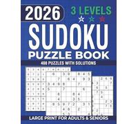 Sudoku Puzzle Book for Adults & Seniors: Easy to Hard Puzzles & Solutions - Gift for Puzzle Lovers