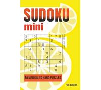 Sudoku Puzzle Book Medium to Hard Level Small Travel size: 80 Brain Games for Adults & Seniors with Solutions at the back | mini book