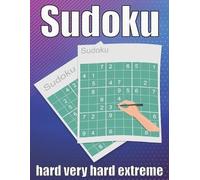 Sudoku Puzzle Book sudoku hard very hard extreme (Tascabile)