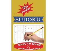 Sudoku Puzzle Book: Sudoku Puzzle with Easy to Read Print from Very Easy to Hard | 6x9 inches, 110 pages | 50+ Puzzles with Solutions ... Perfect Numeric Brain Exercises