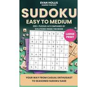 Sudoku Puzzles for Adults:: An Easy-to-Medium Sudoku Book for Seniors and Teens. Large Print for Easy, Friendly Reading - Two Puzzles Per Page