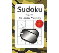 Sudoku Puzzles for Service Members: Puzzle Book |6X9 100 Pages | 80 Puzzles with Solutions...Gifts for Vacations, Holidays, and Free Time