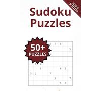 Sudoku Puzzles: Hard Sudoku Puzzles | 6x9 Inches | 120 Pages | 50+ Puzzles | Solutions Included