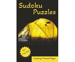 Sudoku Puzzles: Sudoku Puzzles, Camping Themed, 6x9 Inches, 110 Pages, 50+ Puzzles, Solutions Included