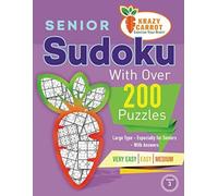 Sudoku senior con oltre 200 puzzle: tipo grande - Espec - NUOVO Krazy Carot 2021