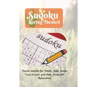 Sudoku Spring Themed Puzzle Book | 300 Pages | Hard: Sudoku Spring Themed Puzzles Helps Calm the Mind, Relax, and Focus | 6x9 Inches | 150 Puzzles | Solutions Included | Gift for adults, kids, senior
