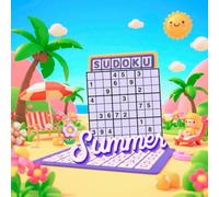 Sudoku Summer: Enjoy hours of brain-boosting fun with this Large Print Sudoku Puzzle Book!