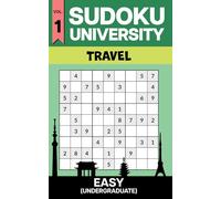 Sudoku University - Undergraduate Vol. 1 (Travel Edition): Travel Size 5x8 Easy Sudoku Puzzle Book with 300+ Puzzles, Answer Key Included