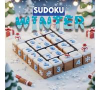 Sudoku Winter: Enjoy hours of brain-boosting fun with this Large Print Sudoku Puzzle Book!