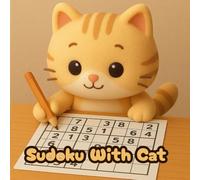 Sudoku With Cat: Enjoy hours of brain-boosting fun with this Large Print Sudoku Puzzle Book!