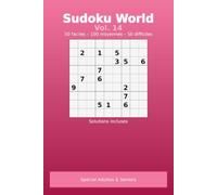 sudoku world Vol.14 200 grilles ( de facile a difficile) pour petit et grand: en vacance, a la plage