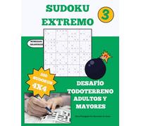 SUDOKUS PARA PERSONAS MAYORES VOL 3.: Pasatiempos para adultos y personas mayores: desafía tu mente con este sudoku especial de 4x4.
