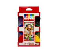 Sudor - Colori per dita per bambini e neonati, 6 pezzi da 30 ml, atossici e lavabili, per giochi creativi e attività di pittura in scuola materna e a casa