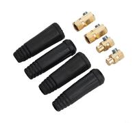 Sudore Per Accoppiamento Rapido Dkj10-25 Per Cavo 10-25mm² Con Contatto In Ottone E Guaina In Gomma Resistente Al Calore Fino A 200A Carico Nero Coppia