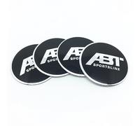 SUDORF 4 Tappi Coprimozzi Adesivi per ABT Logo 56.5 mm Accessori Decorativi Auto,C