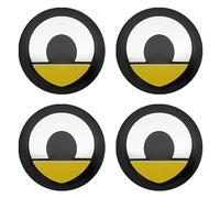 SUDORF 4 Tappi Coprimozzi Adesivi per Smart Fortwo 451 450 453 EQ Forfour Coupe Cabrio Auto 56 mm Accessori Decorativi Auto,B