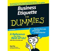 Sue Fox Business Etiquette For Dummies (Tascabile)