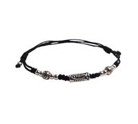 SueaLe Catena intrecciata a mano in corda di cotone minimalista con ciondolo a forma di pesce kois, gioielli versatili per tutte le occasioni, Misura unica, come descritto