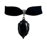 SueaLe Girocollo gotico vintage in rilievo per le donne moda collana in velluto nero mistero strega pagana gioielli regalo ragazza ciondolo costume gioielli uomo velluto fascino collane ragazze uomini