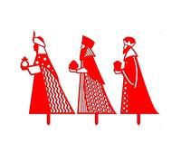 SueaLe Set di presepi natalizi scavati per esterni, ornamento da giardino, decorazioni artistiche con paletto per cortile patio ornamento natalizio decorazione erba decorazioni per vacanze con pali