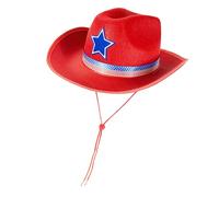 SueaLe Star Decors Cappello a tema occidentale con tesa larga per festival di musica e giorni di indipendenza riunione Dressingup