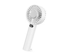 SueaLe Ventilatore da tavolo in miniatura portatile, ricarica USB, ventola di raffreddamento con display digitale e basso rumore, per ambienti domestici o uffici