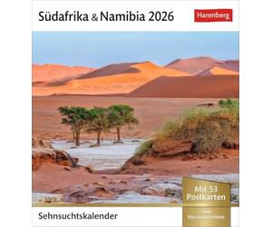 Südafrika & Namibia Sehnsuchtskalender 2026 - Wochenkalender mit 53 Postkarten: Wochen-Kalender zum Aufstellen für Urlaubsfeeling zu Hause. ... für den Schreibtisch. Auch zum Aufhängen