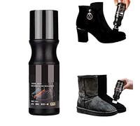 Suede Color Restorer Suede Color Repair Agent Suede Color Restorer Spray Suede Renovator Spray Suede and Nubuck Stain Eraser Shoe Cleaner Spray Shoe Polish Kit Shoe Care Kit for Shoes (Black)