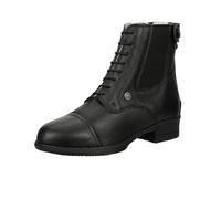 Suedwind Stivali da equitazione Nova Soft BZ Lace Winter - Scarpe da equitazione unisex in pelle bovina - Stivaletti Paddock con lacci, pelliccia di orsacchiotto, suola in gomma e cerniera posteriore